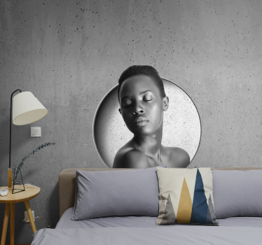 Personalisierte Fototapete Beton graues Foto - TenStickers