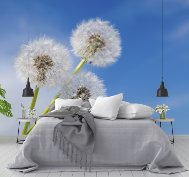 Fototapete pusteblume im wind der samen - TenStickers