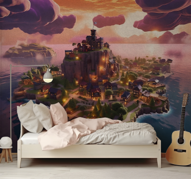 Tapete Jugendzimmer magische Insel für kreative Räume - TenStickers