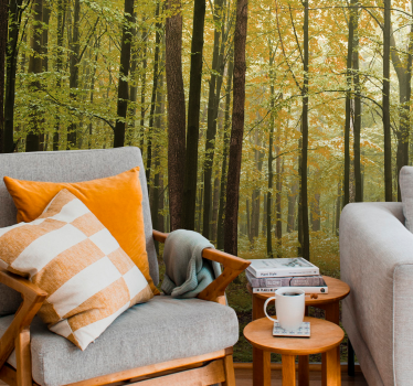 Fototapete wald herbstwaldlandschaft - TenStickers