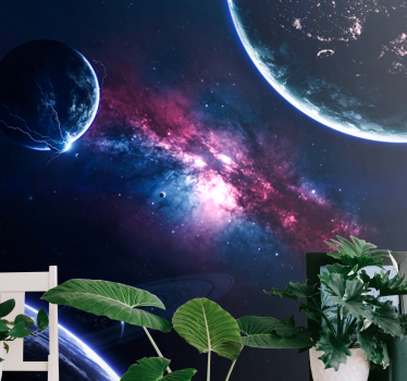 Fototapete weltraum galaxie szene - TenStickers