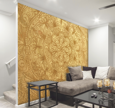 Fototapete Mandala in Gold - TenStickers