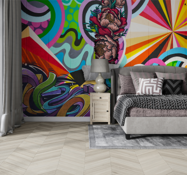 Fototapete Jugendzimmer Graffiti moderne Kunst - TenStickers