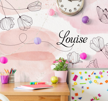 Fototapete Kinderzimmer florales Design - TenStickers
