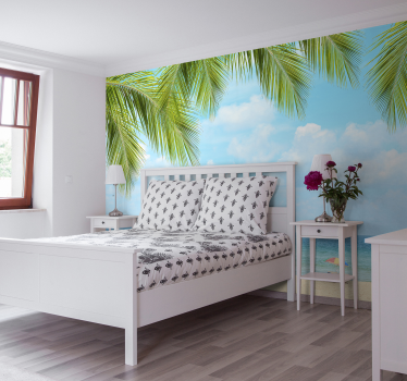 Strandblick Landschaft Fototapete - TenStickers