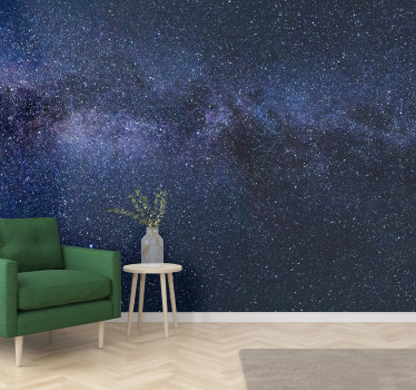 Tapete Wohnzimmer tiefe Nacht - TenStickers