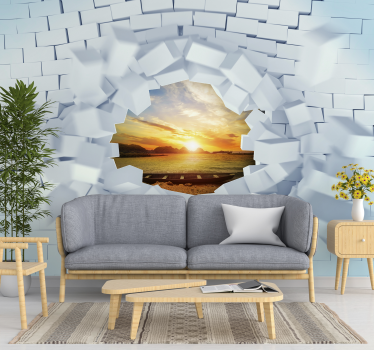 Personalisierbare Wandexplosion 3D Tapete - TenStickers