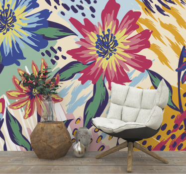 Van gogh Blumen Kunst fototapete - TenStickers