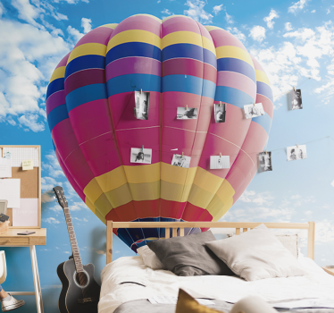 Vintage Heißluftballon Fototapete - TenStickers