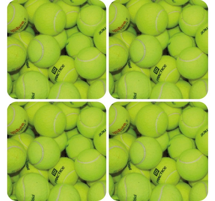 Untersetzer Modern Tennisbälle - TenStickers