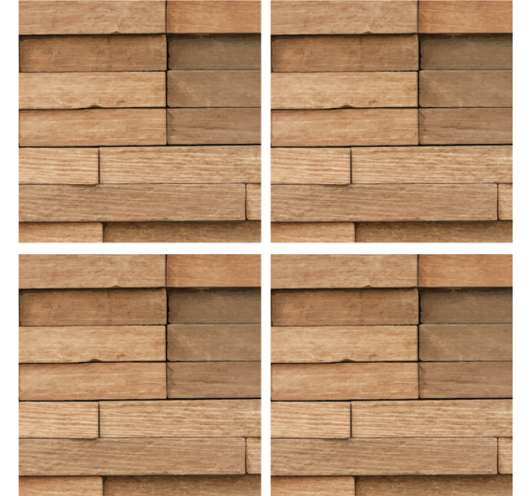 Untersetzer Muster Abstraktes holz - TenStickers