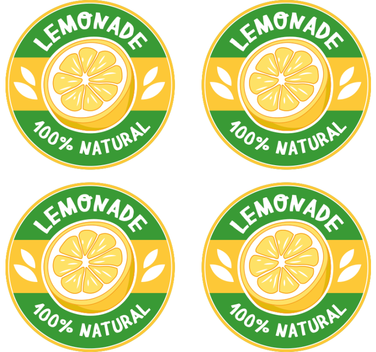 Untersetzer vintage Vintage limonade - TenStickers