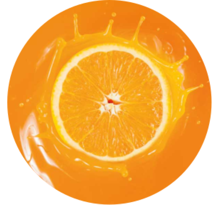 Untersetzers orangensaft - TenStickers