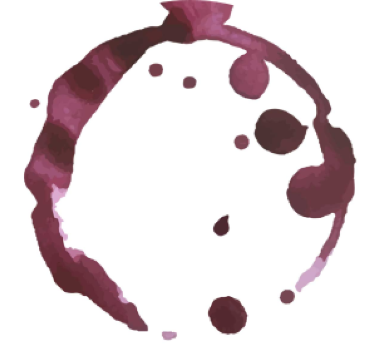 Untersetzers weinflecken - TenStickers