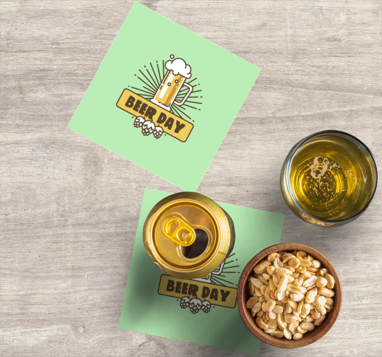 Bierdeckel bierkrug feier - TenStickers