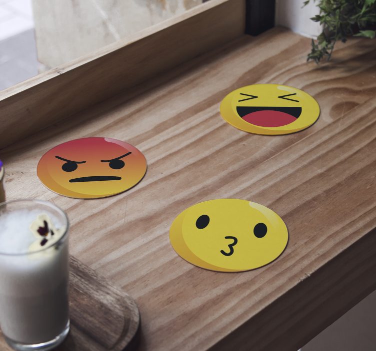 Untersetzer Freak Emoticons - TenStickers