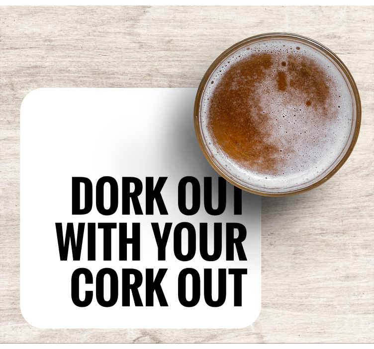 Bierdeckel mit humorvollem spruch - TenStickers