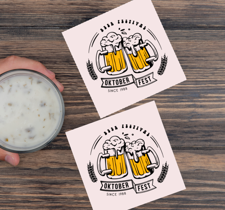 Bierdeckel oktoberfest prost - TenStickers