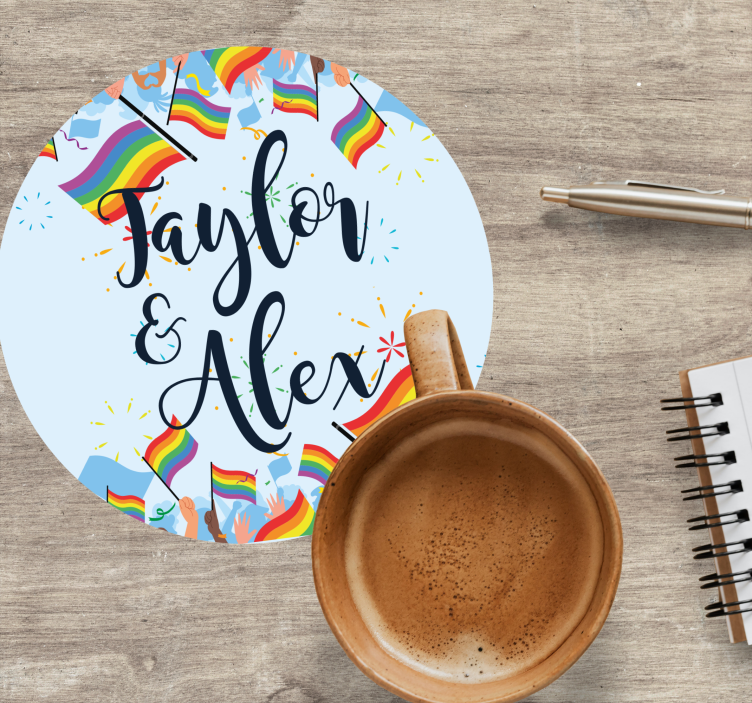 Bierdeckel regenbogenflaggen feier - TenStickers