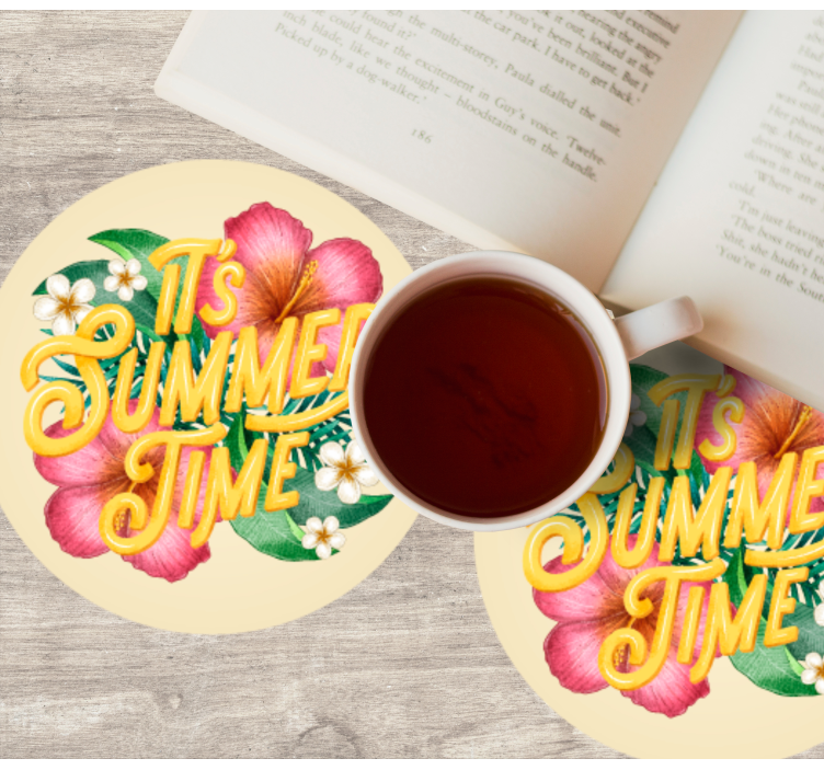 Bierdeckel sprüche florale sommer zitate - TenStickers