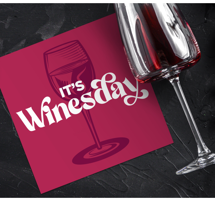 Bierdeckel sprüche für weinglas mittwoch - TenStickers