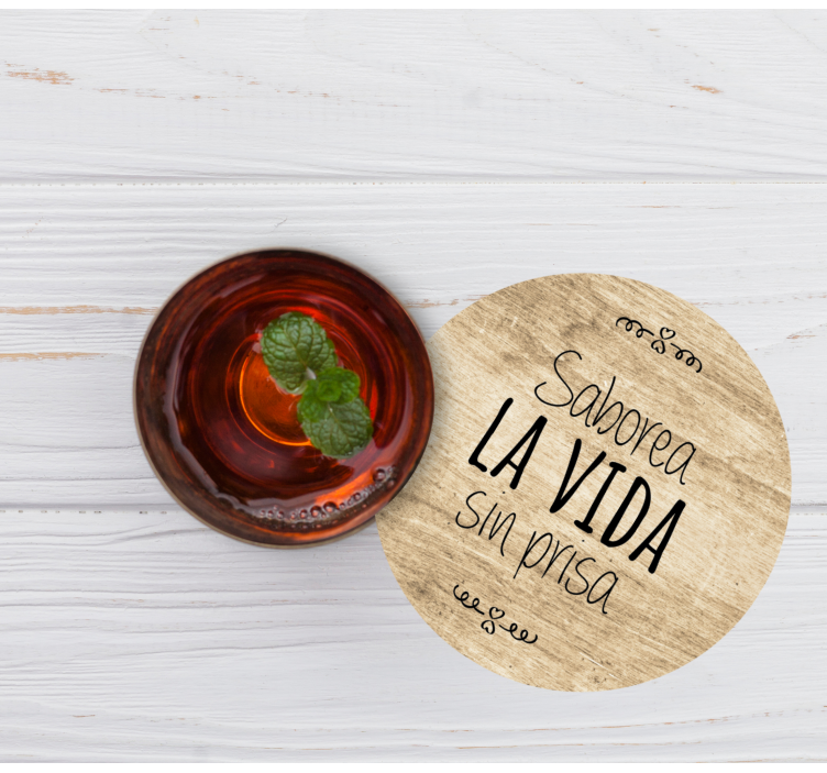 Bierdeckel sprüche genieße die momente des lebens - TenStickers