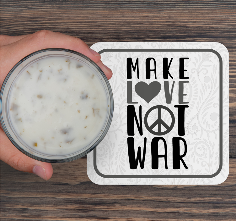 Bierdeckel sprüche liebe und frieden botschaft - TenStickers