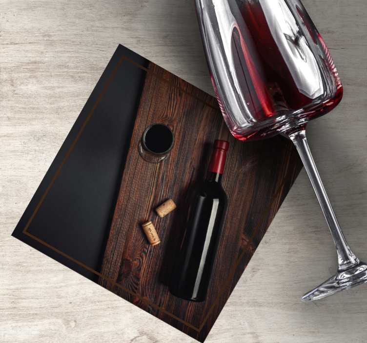 Bierdeckel und weinflaschenverschlüsse getränke - TenStickers