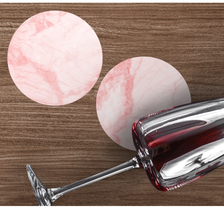 Untersetzer aus strukturiertem rosa marmor - TenStickers