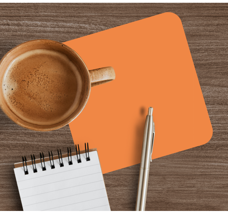 Untersetzer einfache orange oberfläche - TenStickers