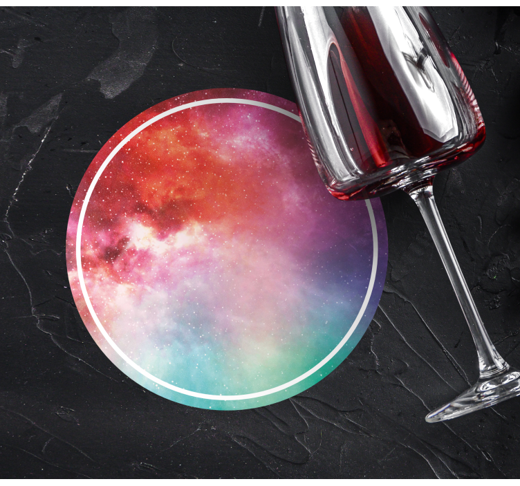 Untersetzer galaktischer farbwirbel - TenStickers