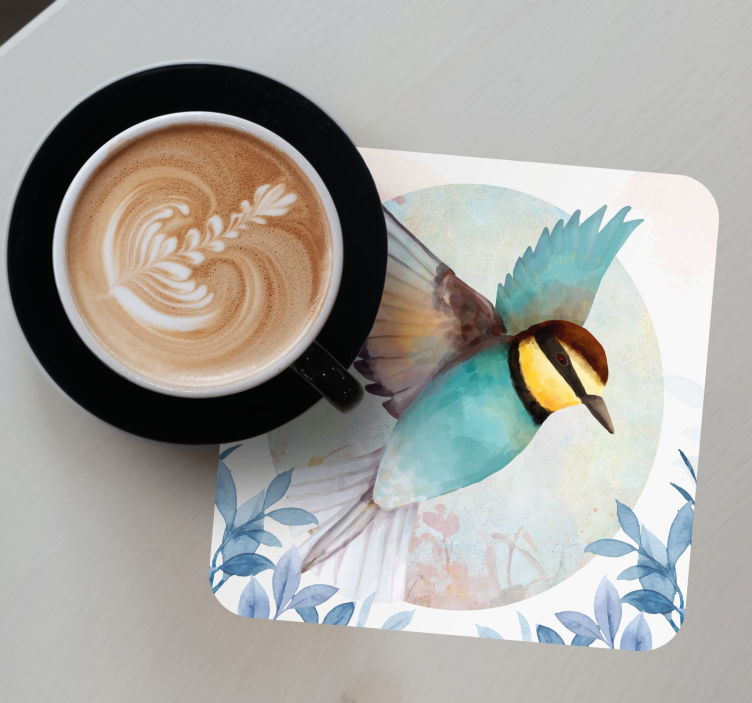 Untersetzer geek buntes fliegendes vogel - TenStickers