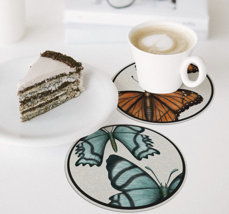 Untersetzer geek buntes schmetterlingsset - TenStickers