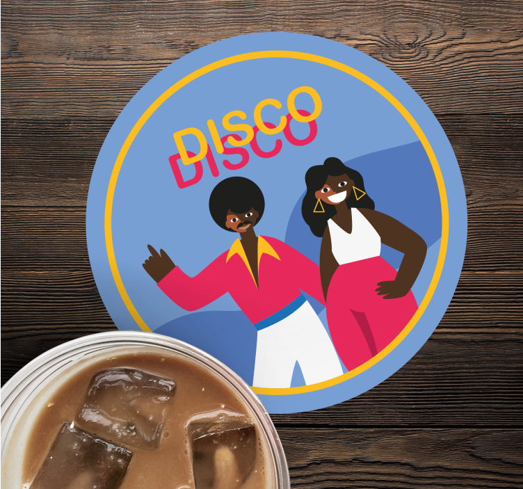 Untersetzer geek disco tanzparty - TenStickers