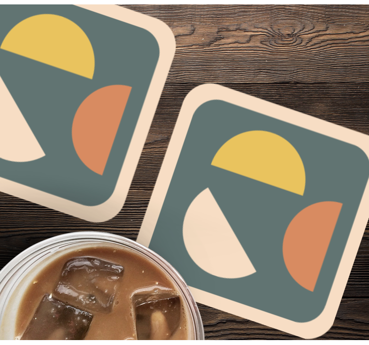 Untersetzer geek geometrische farbformen - TenStickers