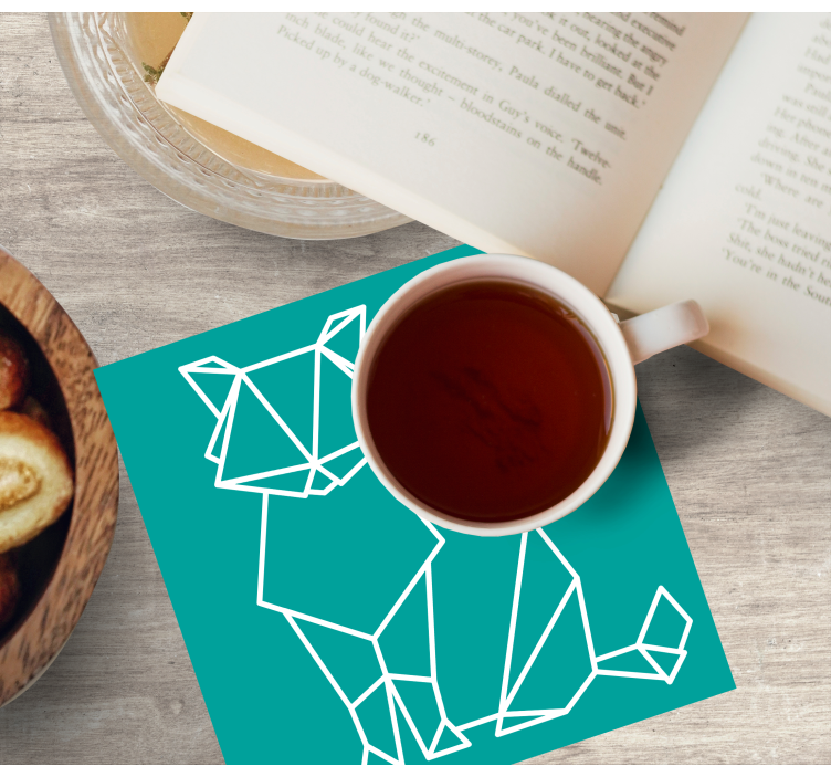 Untersetzer geek geometrische tierkonturen - TenStickers