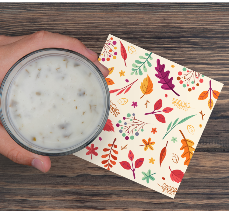 Untersetzer geek mit bunten blumenmotiven - TenStickers