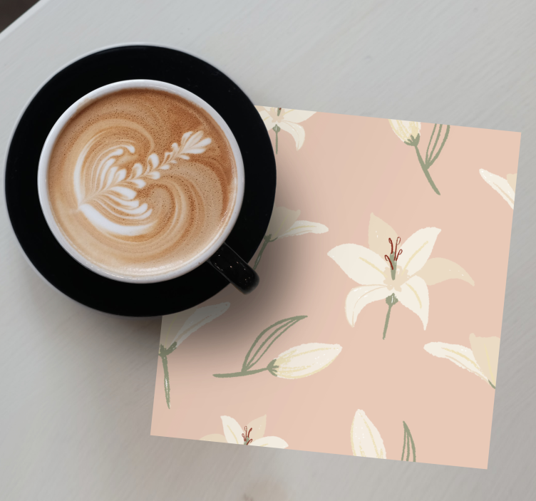 Untersetzer geek mit elegantem blumenmuster - TenStickers