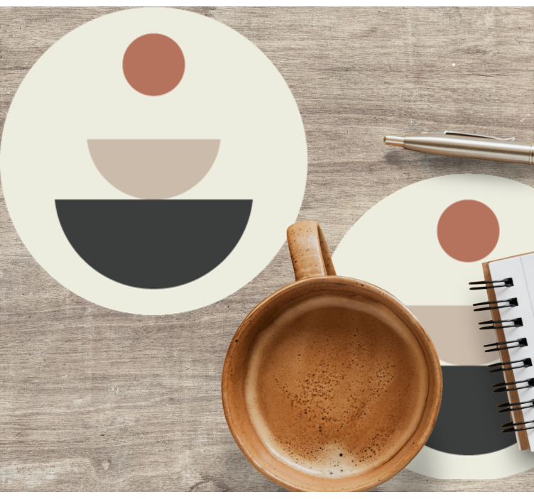 Untersetzer geek mit geschichteten kreisformen - TenStickers