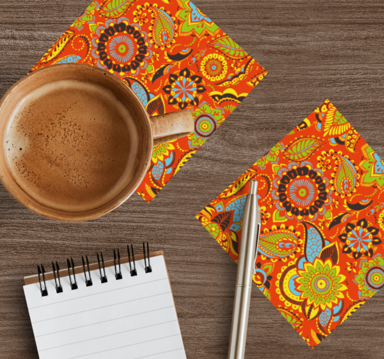 Untersetzer geek mit lebhaftem botanischen muster - TenStickers