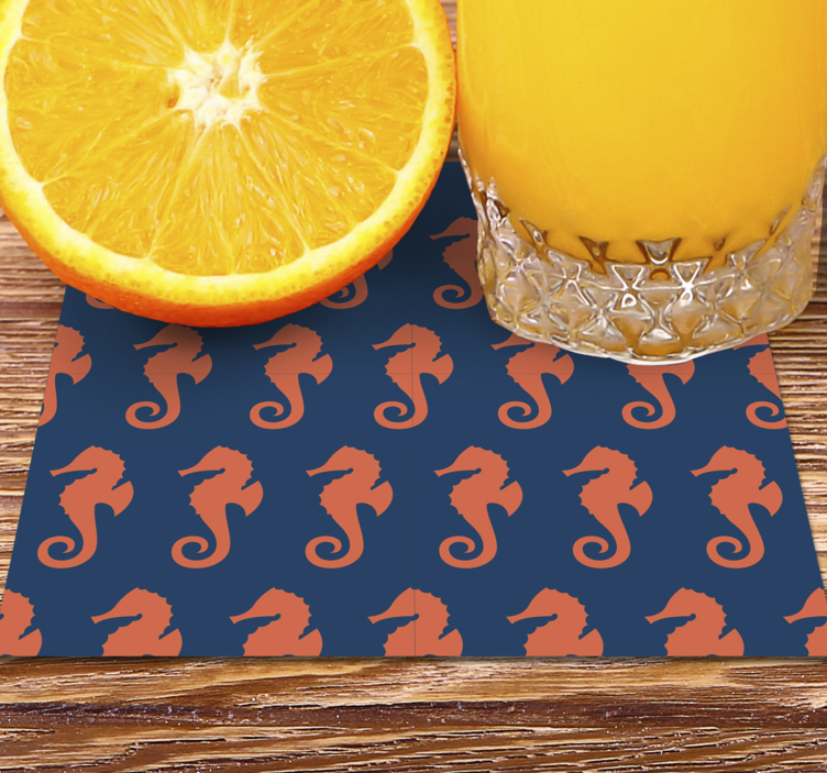 Untersetzer geek mit seepferdchen-muster - TenStickers