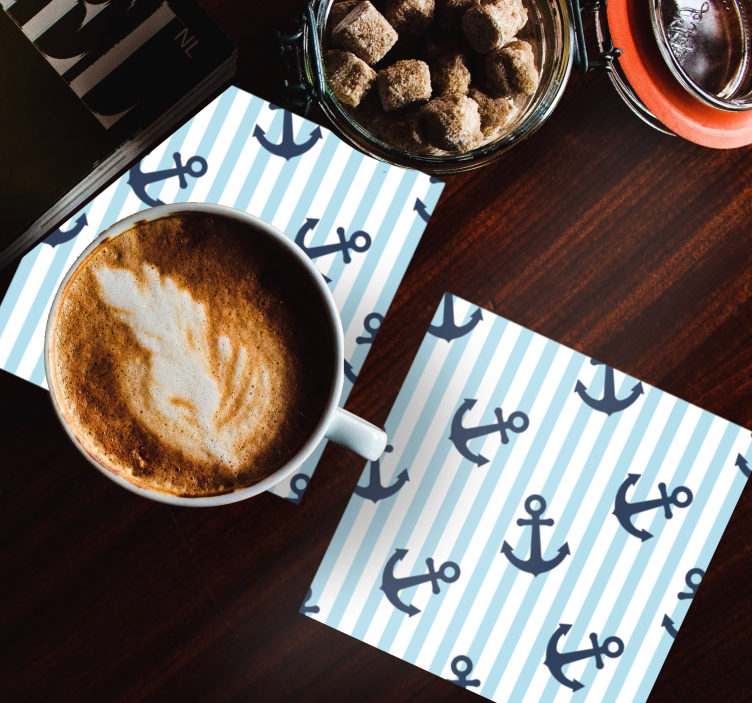 Untersetzer geek nautisches ankerdesign - TenStickers