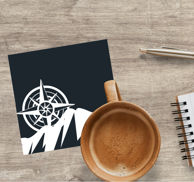 Untersetzer geek navigationskompass spitzen - TenStickers