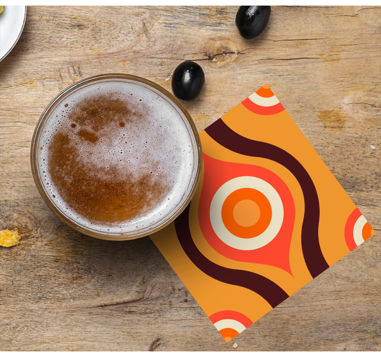 Untersetzer geek retro kreis muster - TenStickers