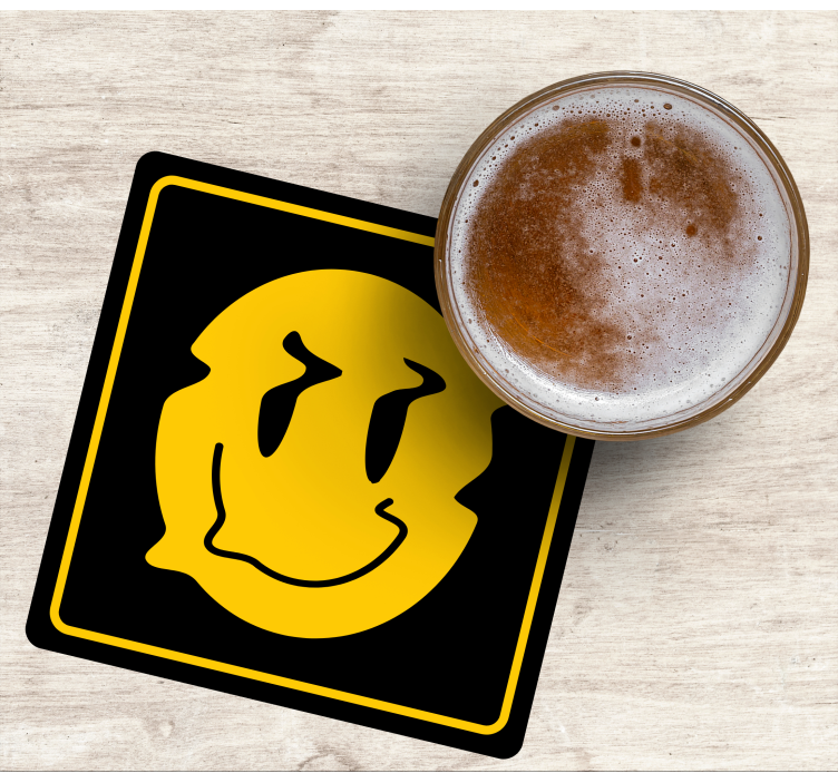 Untersetzer geek smiley-gesicht icon - TenStickers