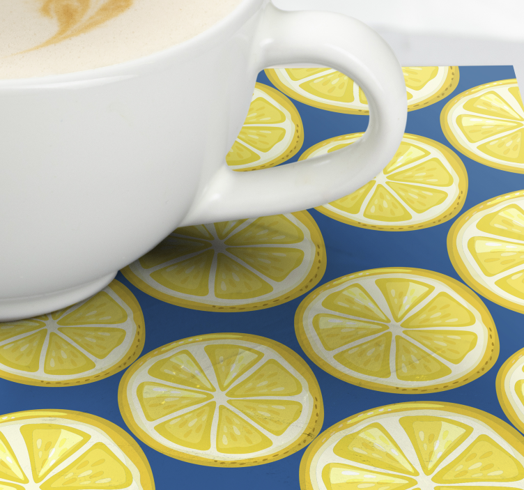 Untersetzer geek zitronenscheiben-muster - TenStickers