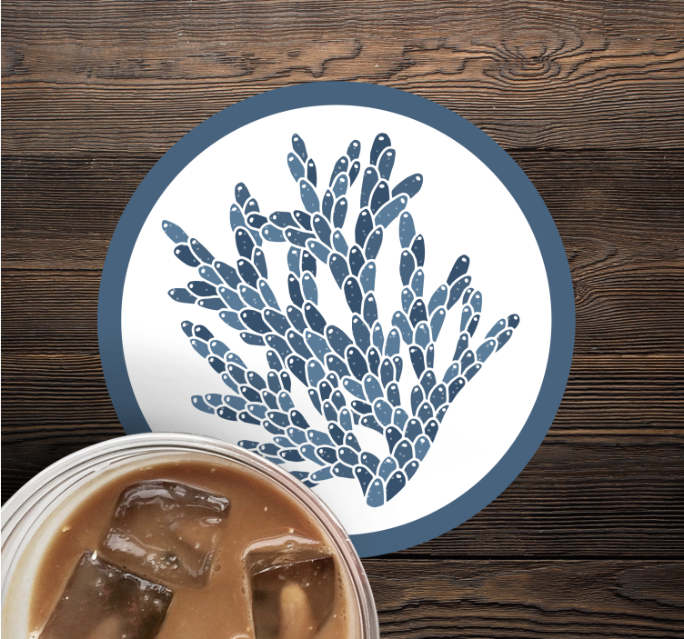 Untersetzer im abstrakten korallenmuster - TenStickers