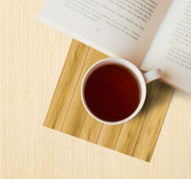 Untersetzer im holzplanken-design - TenStickers