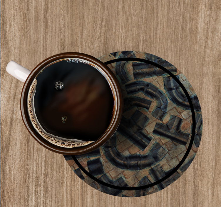 Untersetzer im muster von rohren und blöcken - TenStickers