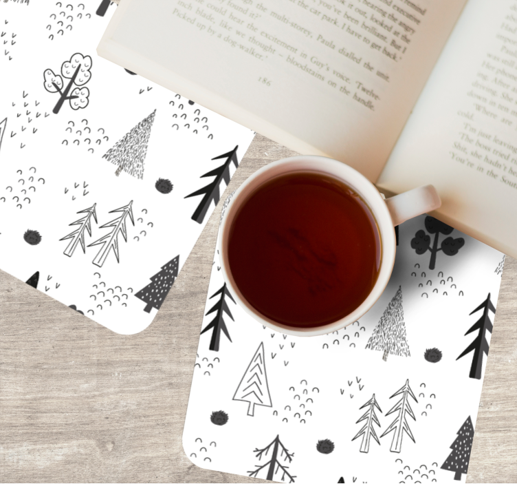 Untersetzer im natürlichen liniendesign - TenStickers